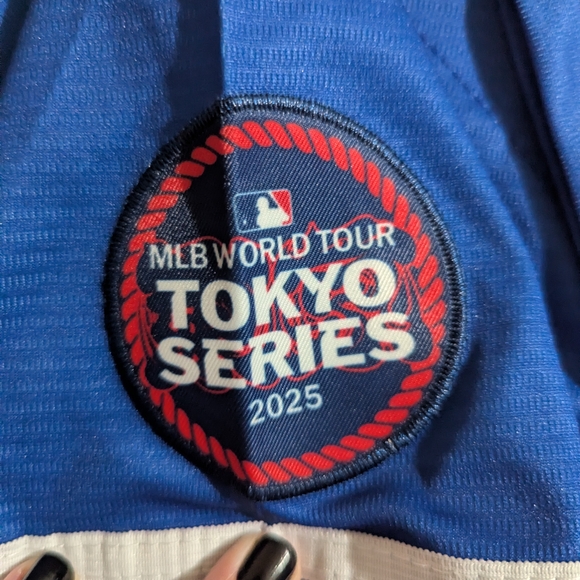 Nike Blue Jersey with Red Number and White Script - Picture 5 of 7